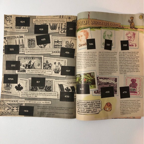 VTG 70s Stamps Canada Post Magazine Kid Publication Beaver Phil Ately Philately - Picture 8 of 10